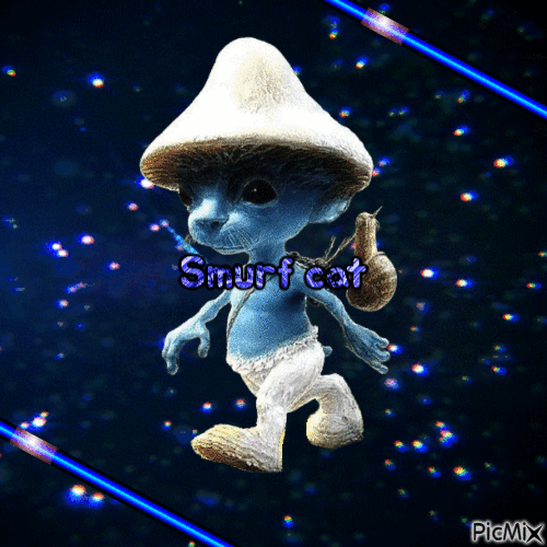 smurf cat - 無料のアニメーション GIF