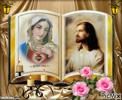 Chúa Giesu và Maria - GIF animate gratis