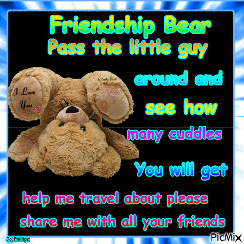 friendship bear - Gratis animerad GIF