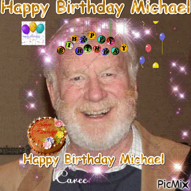 Happy Birthday Michael - Animovaný GIF zadarmo