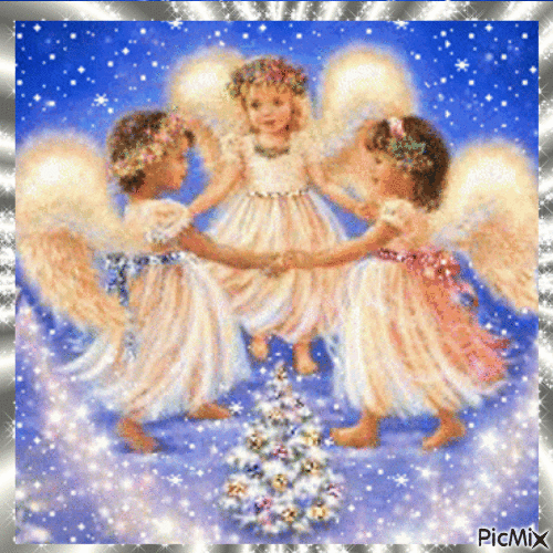 Anges de Noël - Free animated GIF