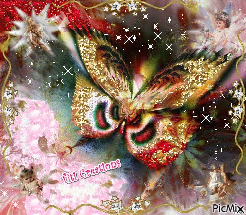 papillon magique - Besplatni animirani GIF