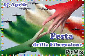 25 Aprile  Festa dellla Liberazione - Бесплатный анимированный гифка