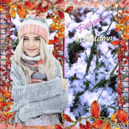 Frist snow in Autumn - Ingyenes animált GIF