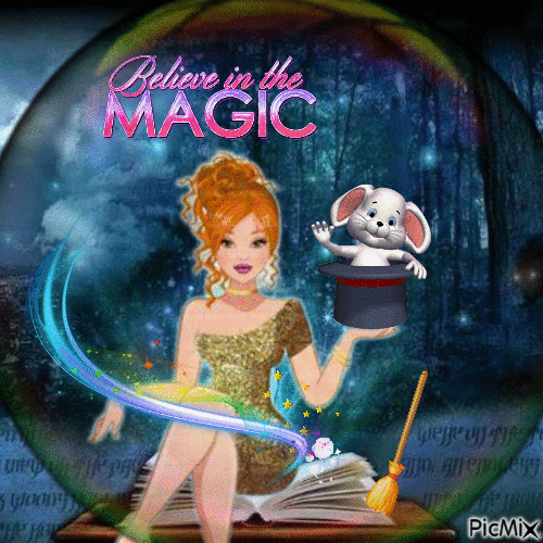 BELIVE IN MAGIC - Darmowy animowany GIF