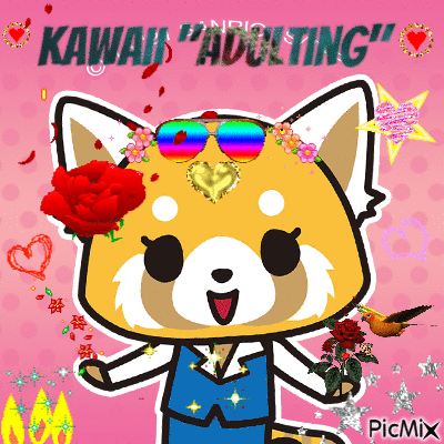 Kawaii adulting - Gratis animeret GIF