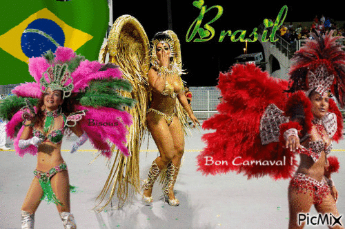 Carnaval Brasil - Animovaný GIF zadarmo