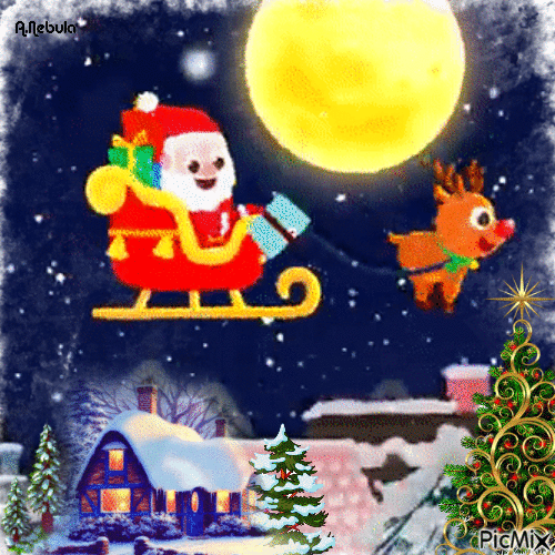 Santa Claus is coming to town/Contest - Free animated GIF