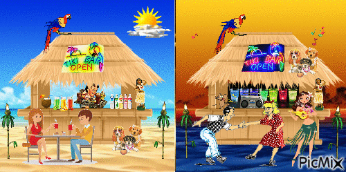 Beach Bar - Bezmaksas animēts GIF