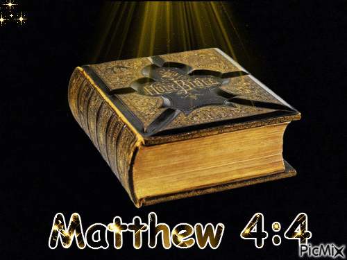 Matthew 4:4 - 免费动画 GIF