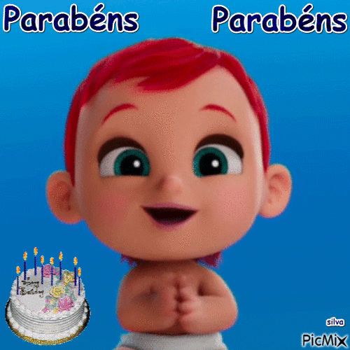 parabens - GIF animado grátis