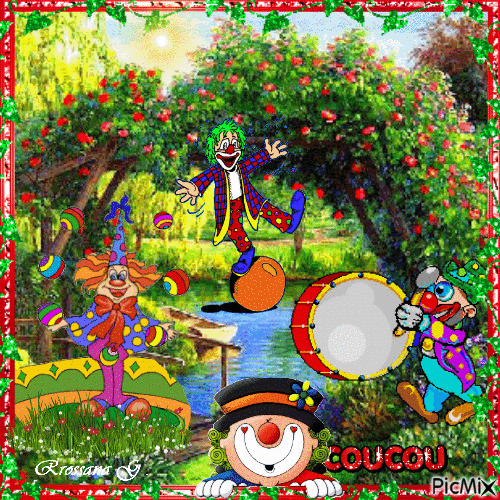 Le jardin des clowns - Ingyenes animált GIF