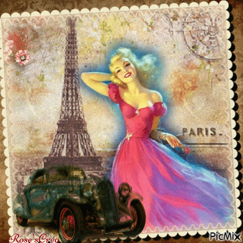 Concours : Paris - vintage - Безплатен анимиран GIF