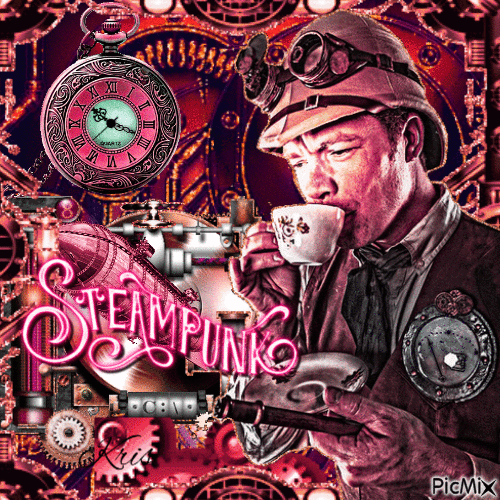 Homme steampunk - Безплатен анимиран GIF