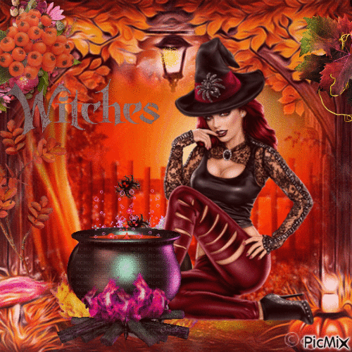 ☆☆AUTUMN WITCH☆☆ - Free animated GIF