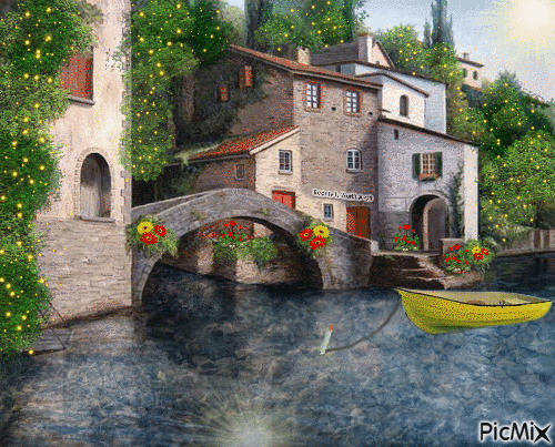 Italian Village - Free animated GIF