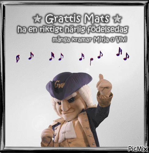 Grattis Mats 2019 - GIF animé gratuit