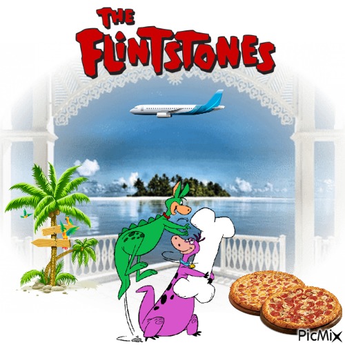 Flintstone Beach House - PNG gratuit