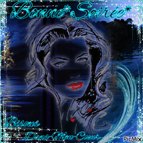 Bonne*Soirée*Bisous - Бесплатный анимированный гифка