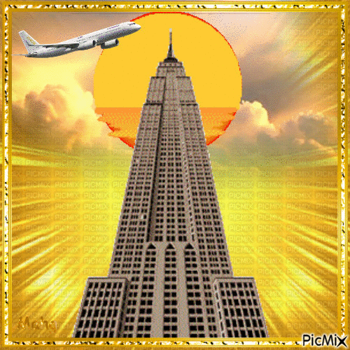 Famous tower Em! - Darmowy animowany GIF