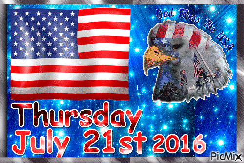 THURSDAY JULY 21ST, 2016 - Free animated GIF