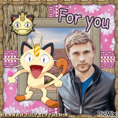 ♥Meowth and William Moseley - For You♥ - Free animated GIF