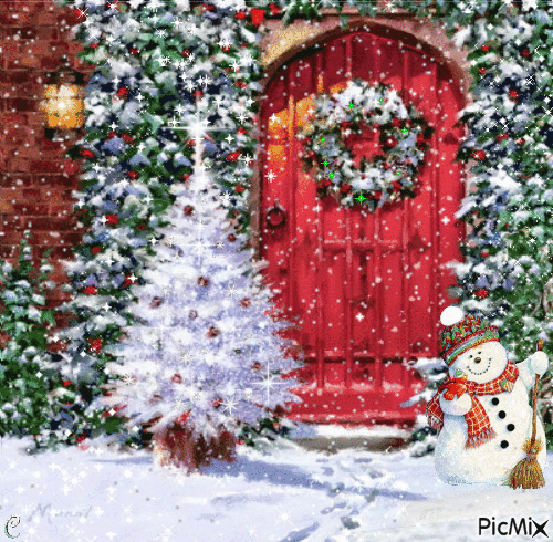 Christmas House - Besplatni animirani GIF