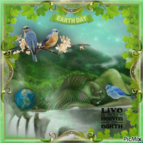 Fantasy Earth Day - Бесплатный анимированный гифка
