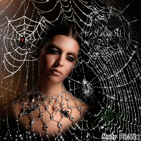 Spider girl - Gratis animeret GIF