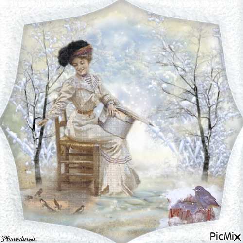 Paysage d'hiver. - Free PNG