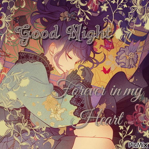 good night mafuyu - Gratis animerad GIF