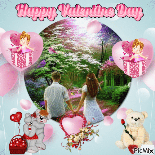 Feliz Dia de San Valentin - GIF animate gratis