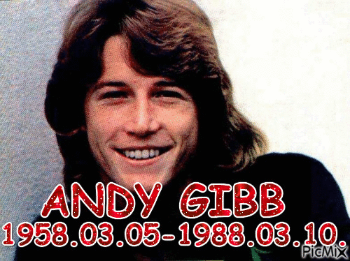 andy gibb 1958.03.05-1988.03.10. - GIF เคลื่อนไหวฟรี