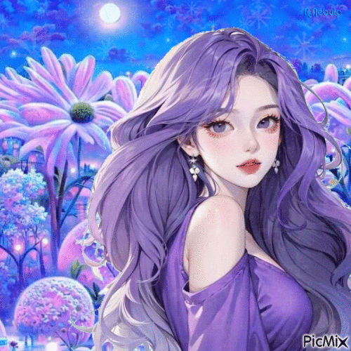 Manga purple-contest - Gratis geanimeerde GIF