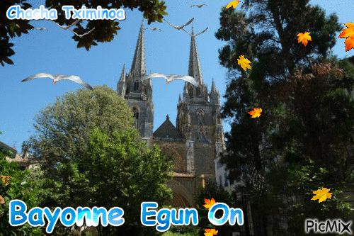 Egun On Bonjour - Безплатен анимиран GIF