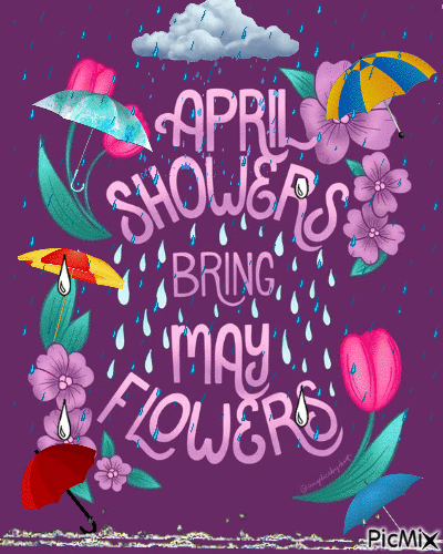 April showers - GIF เคลื่อนไหวฟรี