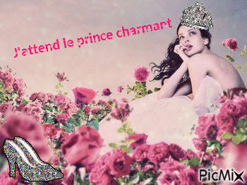 j'attend le prince charmant - Бесплатный анимированный гифка