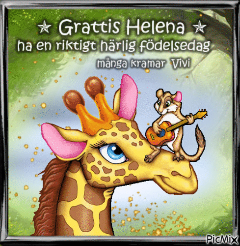 Grattis Helena 2019 - Darmowy animowany GIF