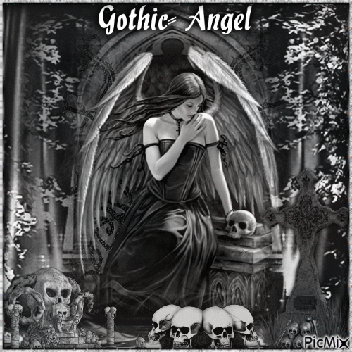 Gothic- Angel - GIF animé gratuit