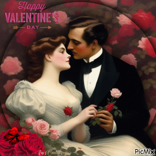 Concours : Saint Valentin Vintage - Animovaný GIF zadarmo