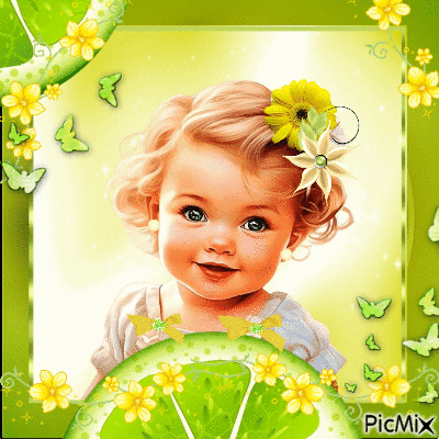 baby portrait - Δωρεάν κινούμενο GIF