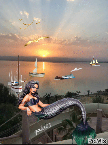 The mermaid - Безплатен анимиран GIF