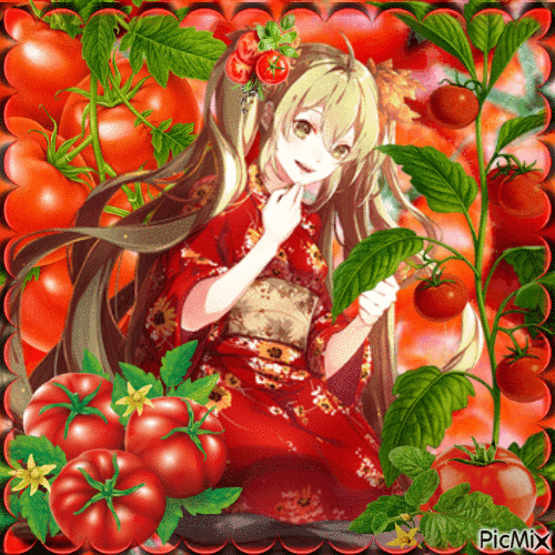 Manga et tomates...concours - Darmowy animowany GIF