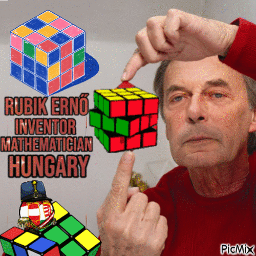 Rubik Ernő - GIF animado grátis
