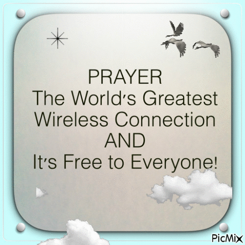 Prayer The World's Greatest Wireless Connection - GIF animasi gratis