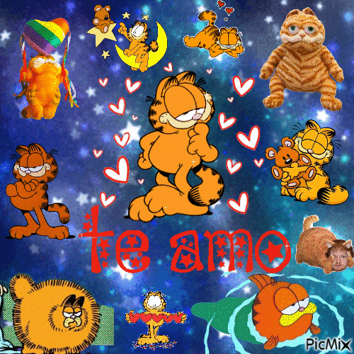 Garfield Night - Ingyenes animált GIF