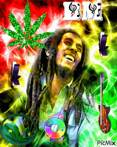 Bob Marley - Besplatni animirani GIF