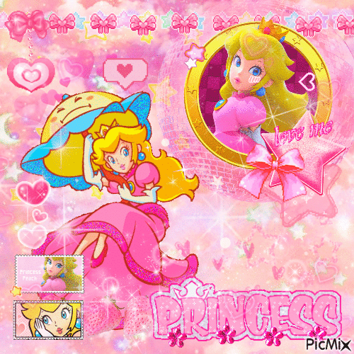 Peach Peach Princess Peach - Darmowy animowany GIF