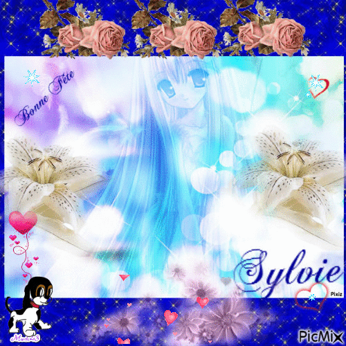 Bonne Fête Sylvie - Бесплатный анимированный гифка