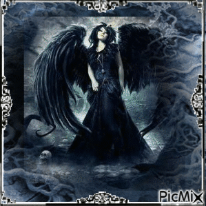 Black angel - Gratis animeret GIF